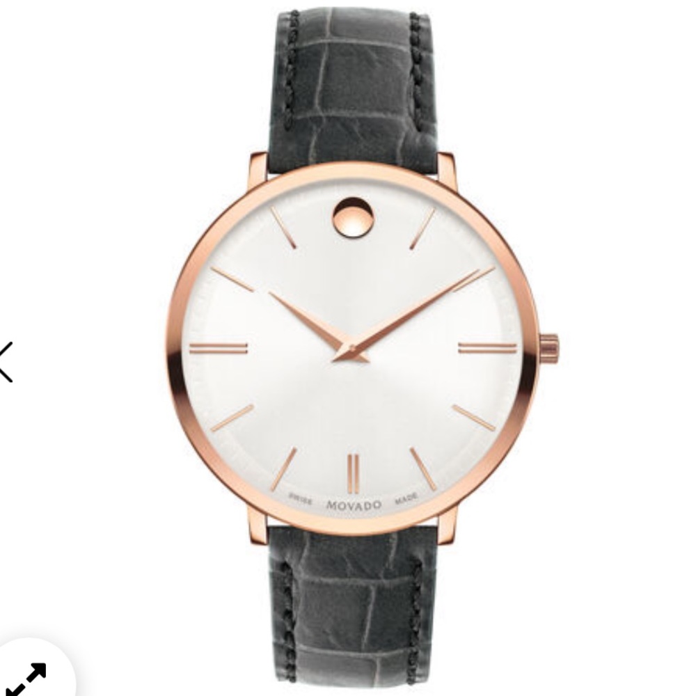 Woman’s Movado Grey Collection Crocodile Watch